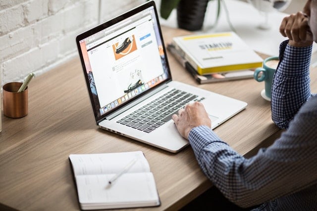 open laptop