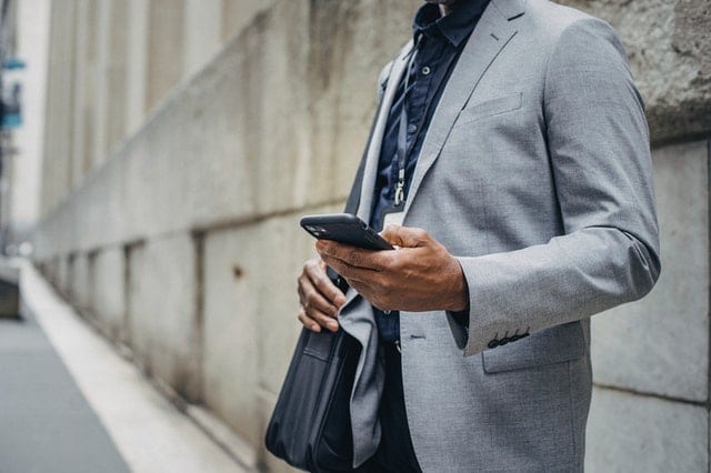 checking phone