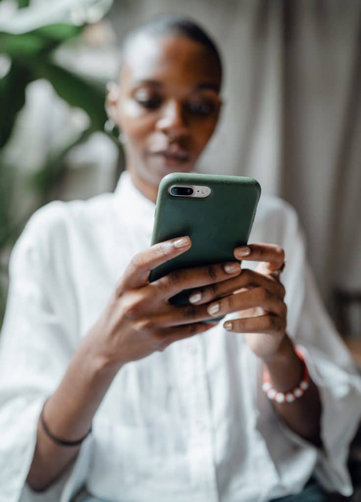 using phone